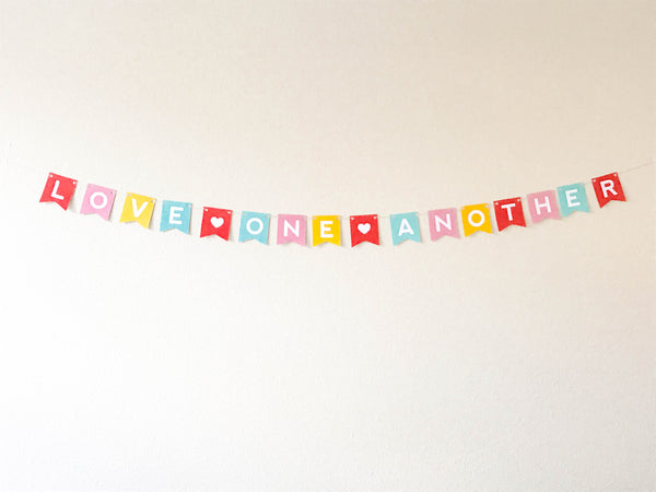 Love One Another - MINI banner printable