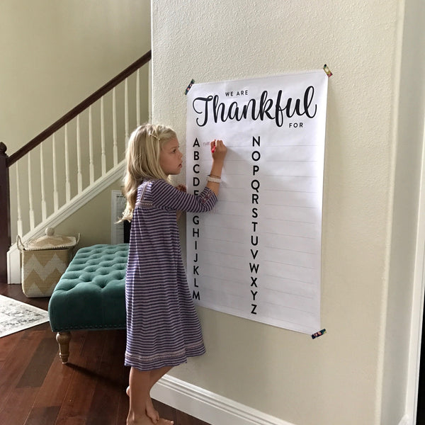 Thankful for ... ABCs (24x36)