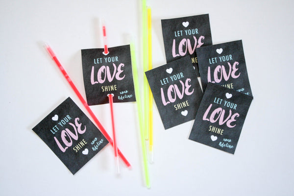 Glow Stick Printable Valentines