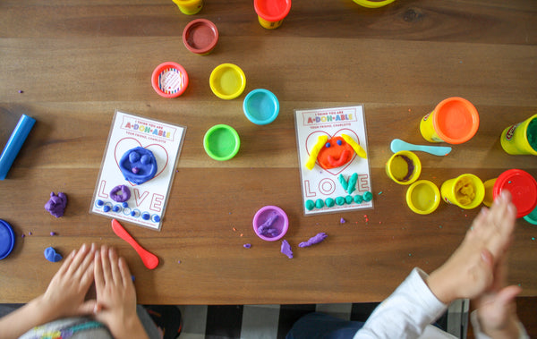 Mini Play Doh Mat Printable Valentines