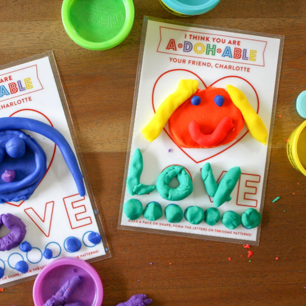 Mini Play Doh Mat Printable Valentines