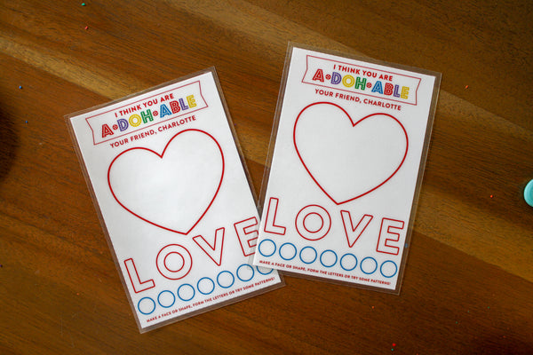 Mini Play Doh Mat Printable Valentines