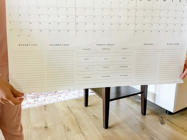 Family Poster Calendar / printable