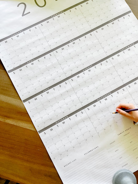 Family Poster Calendar / printable