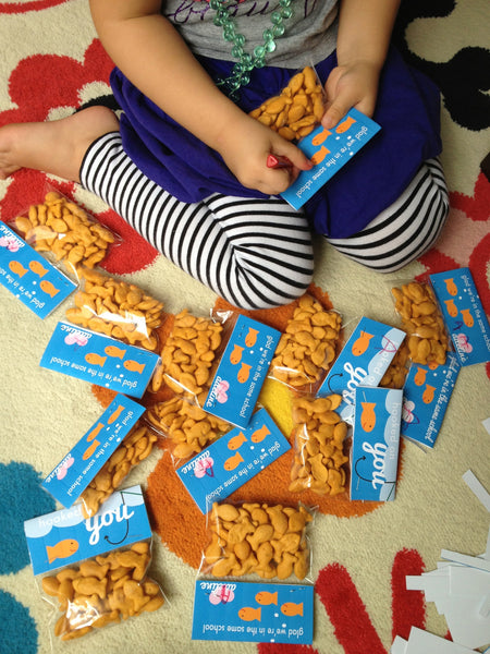 Printable Goldfish Valentines