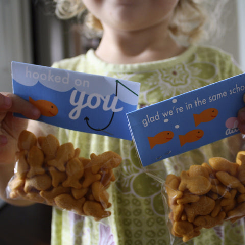 Printable Goldfish Valentines