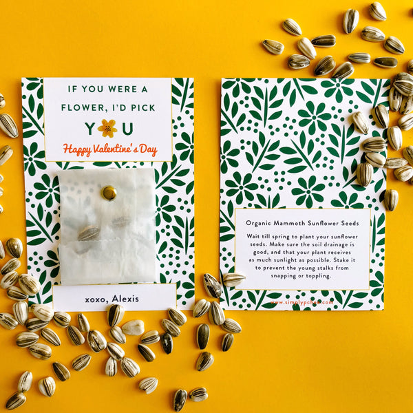 I'd Pick You Valentine / Sunflower Seeds