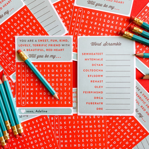 Valentine Word Search & Scramble