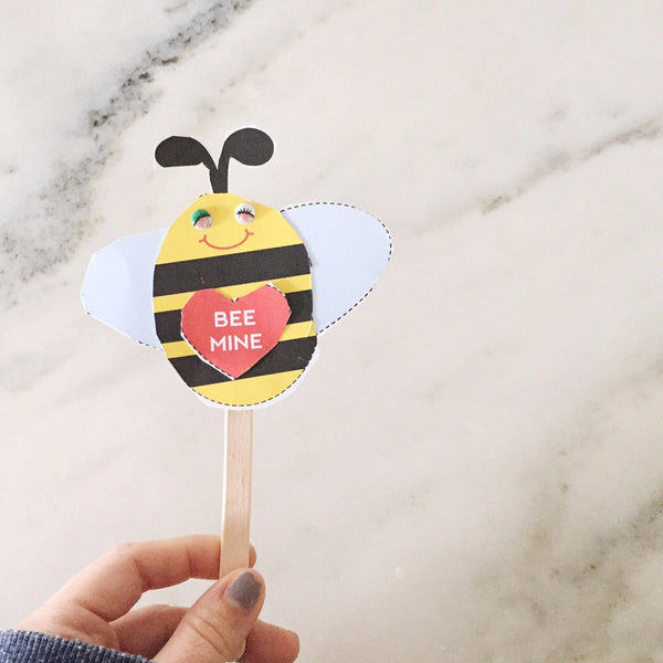 BEE Mine Stick Puppet