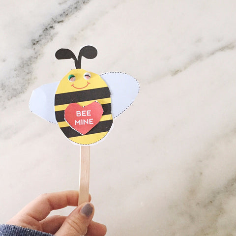 BEE Mine Stick Puppet