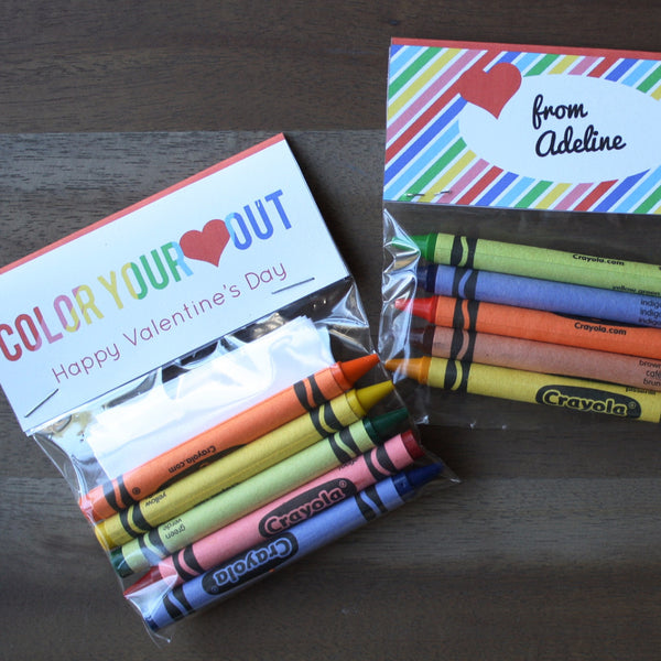 Printable Crayon Tags/Valentines