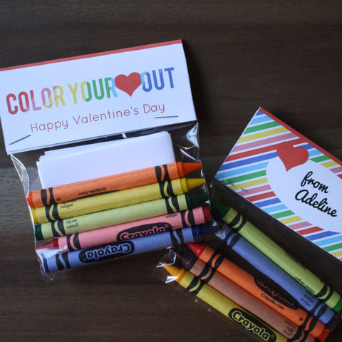 Printable Crayon Tags/Valentines
