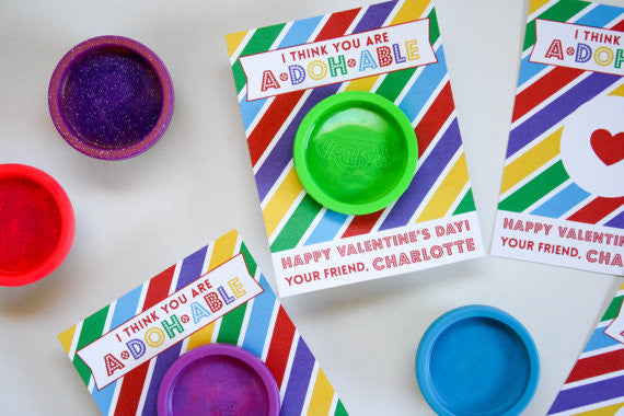 Printable Play Doh Valentines