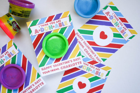 Printable Play Doh Valentines