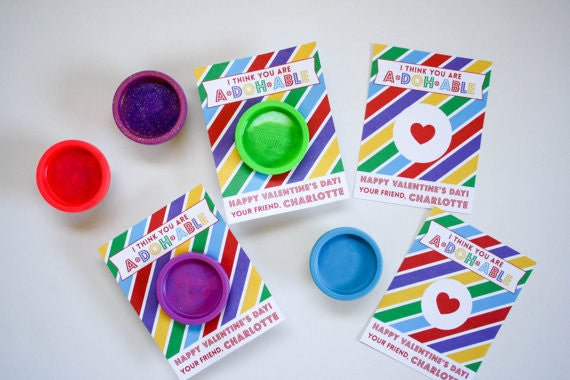 Printable Play Doh Valentines