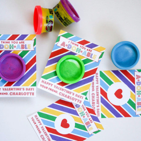 Printable Play Doh Valentines
