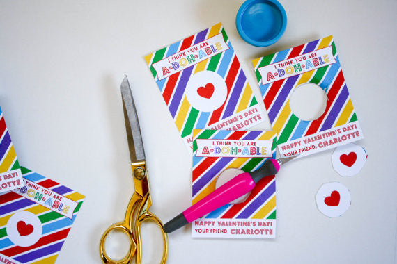 Printable Play Doh Valentines