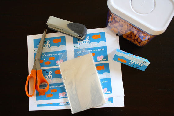 Printable Goldfish Valentines