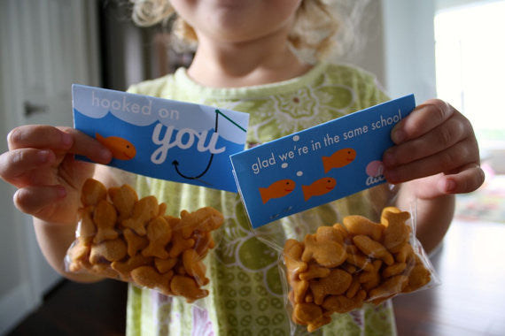 Printable Goldfish Valentines