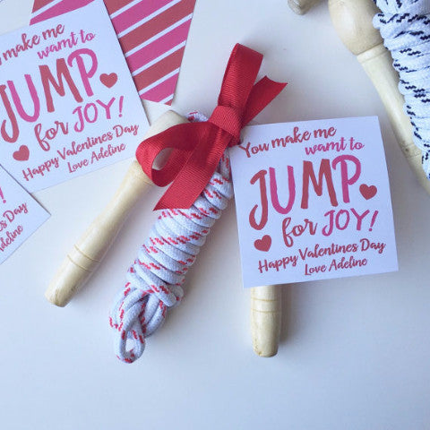 Jump Rope Printable Valentine Tags